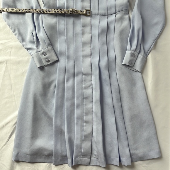 Antonio Melani Pleated & Belted Shirt Dress Size 0 - Picture 5 of 8